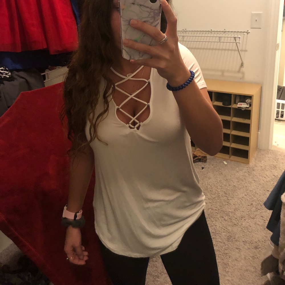 American eagle soft & sexy white shirt